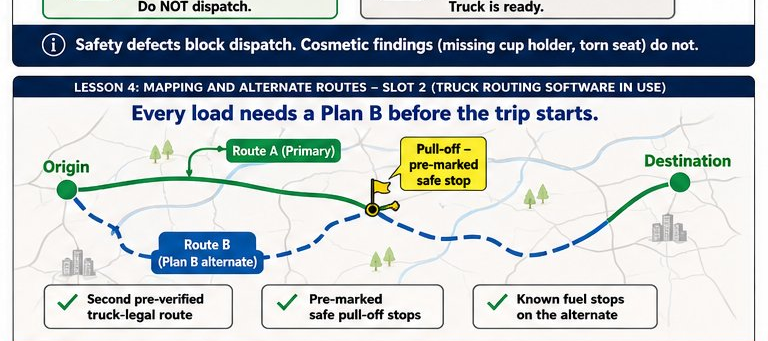 Every load needs a Plan B before the trip starts